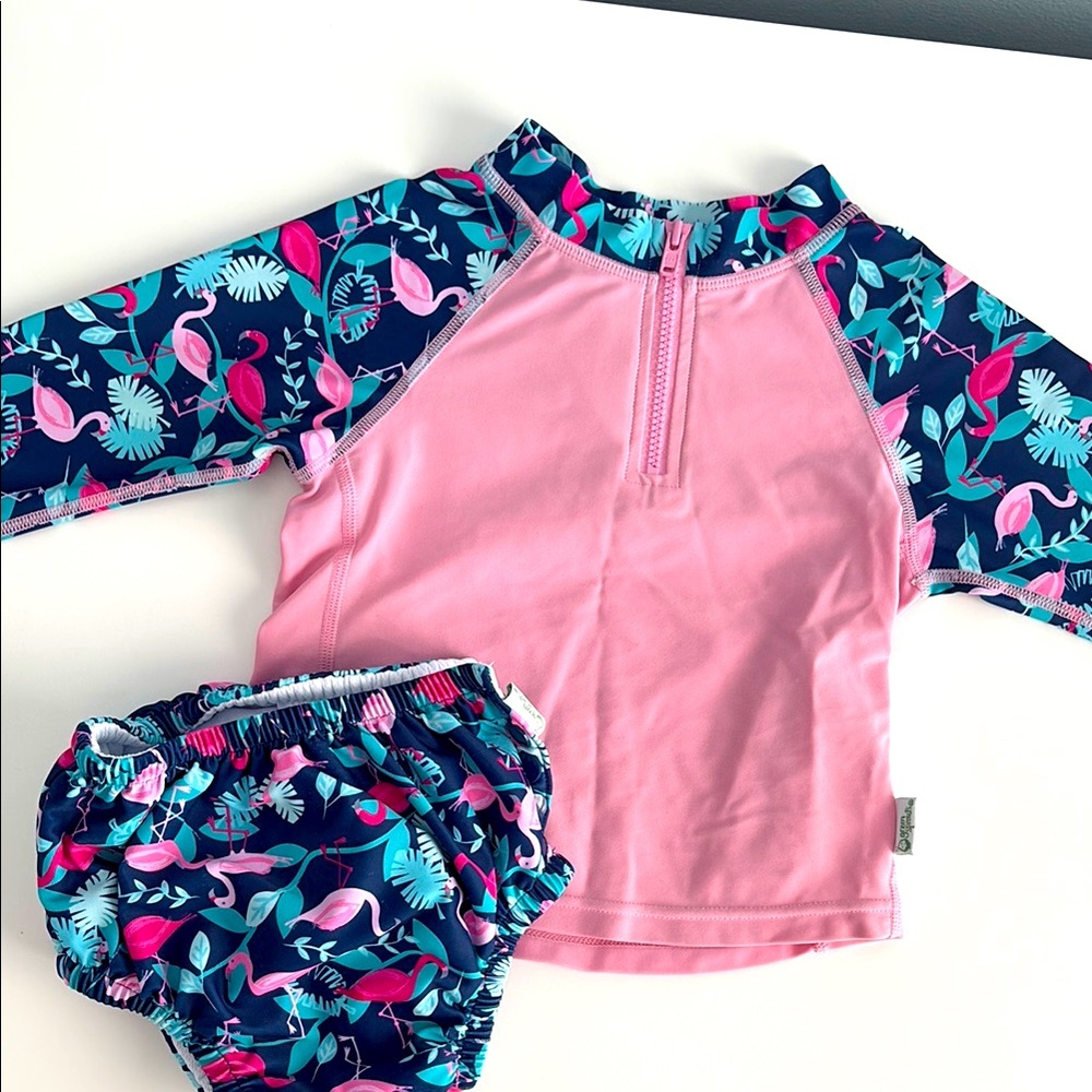 Green Sprouts Flamingo Swim Set 18 months